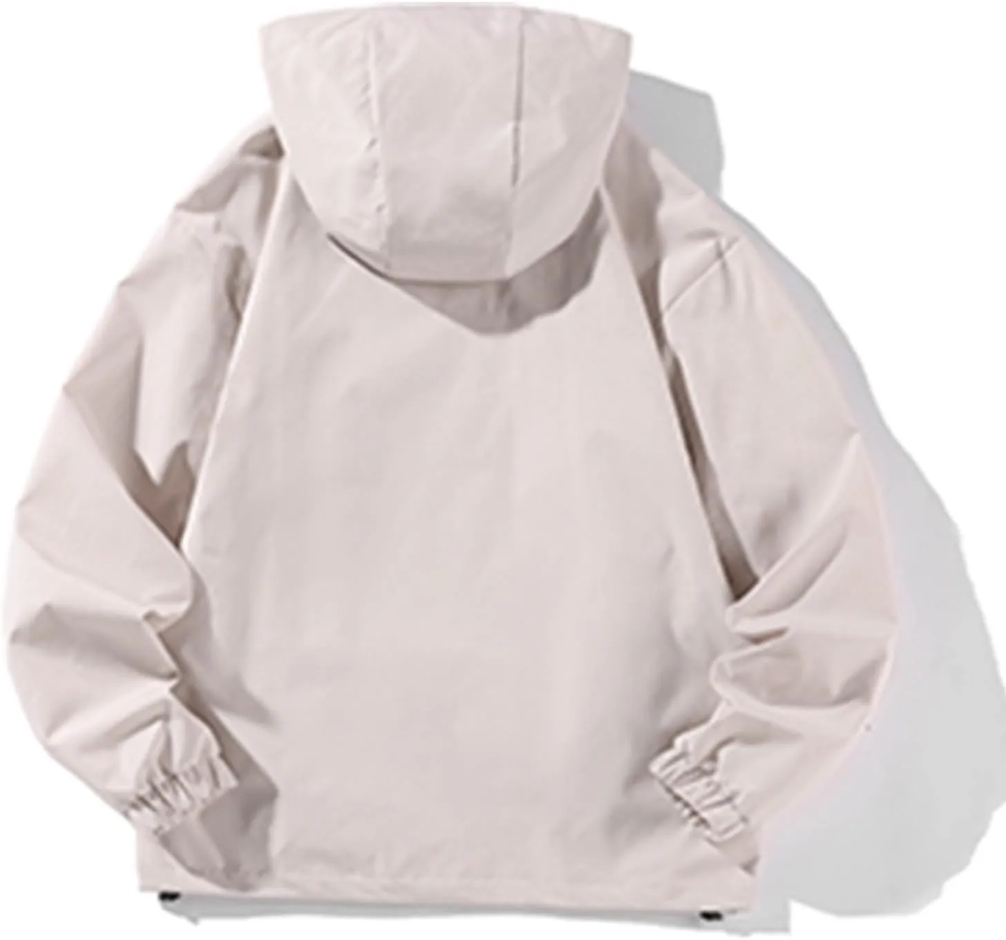 2024 Casual Drawstring Windproof Fashion Winter Outdoor Waterproof Long Sleeve Zipper Classic Solid Hooded Jacket
