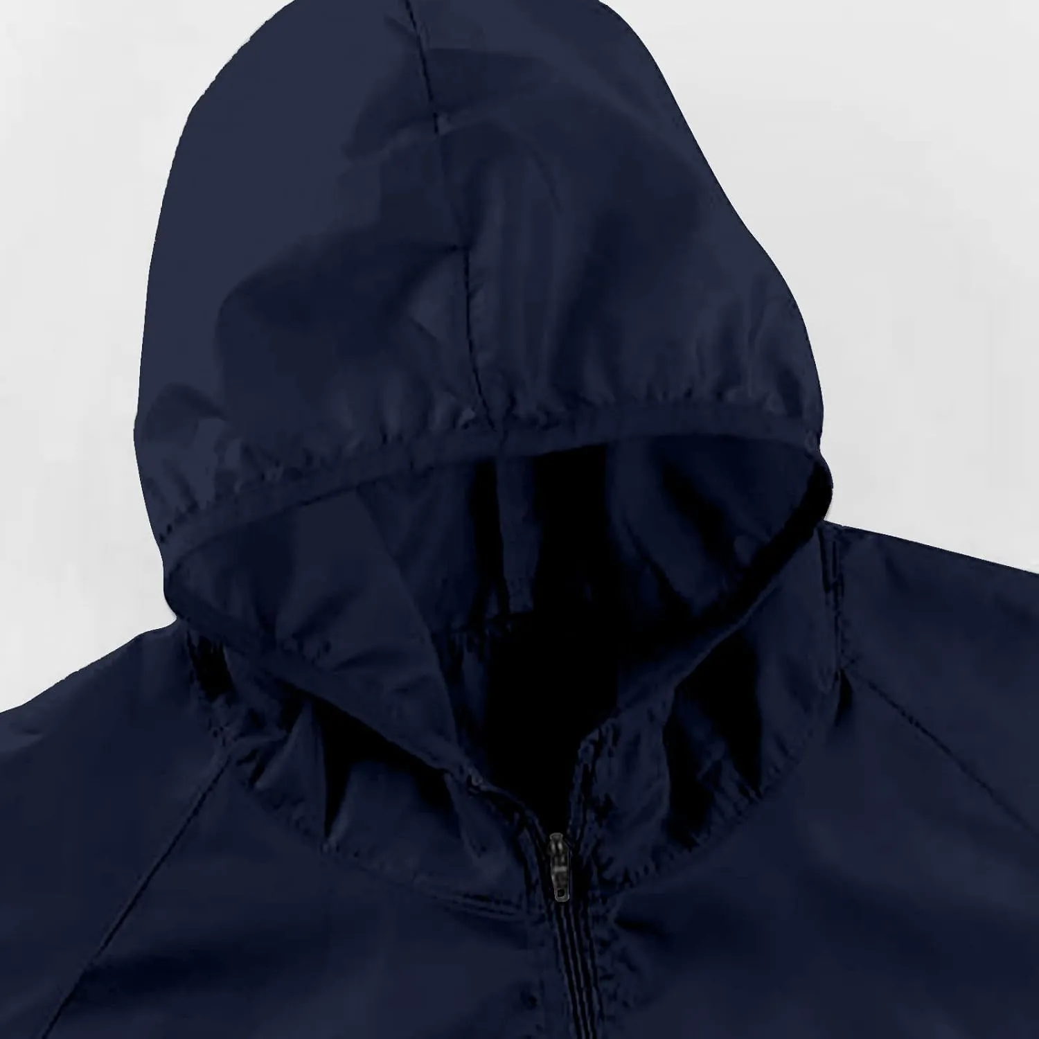2024 Packable Rain Jacket For Women Waterproof With Solid Hood Windbreaker Jackets Sun Hoodie Lightweight Raincoats