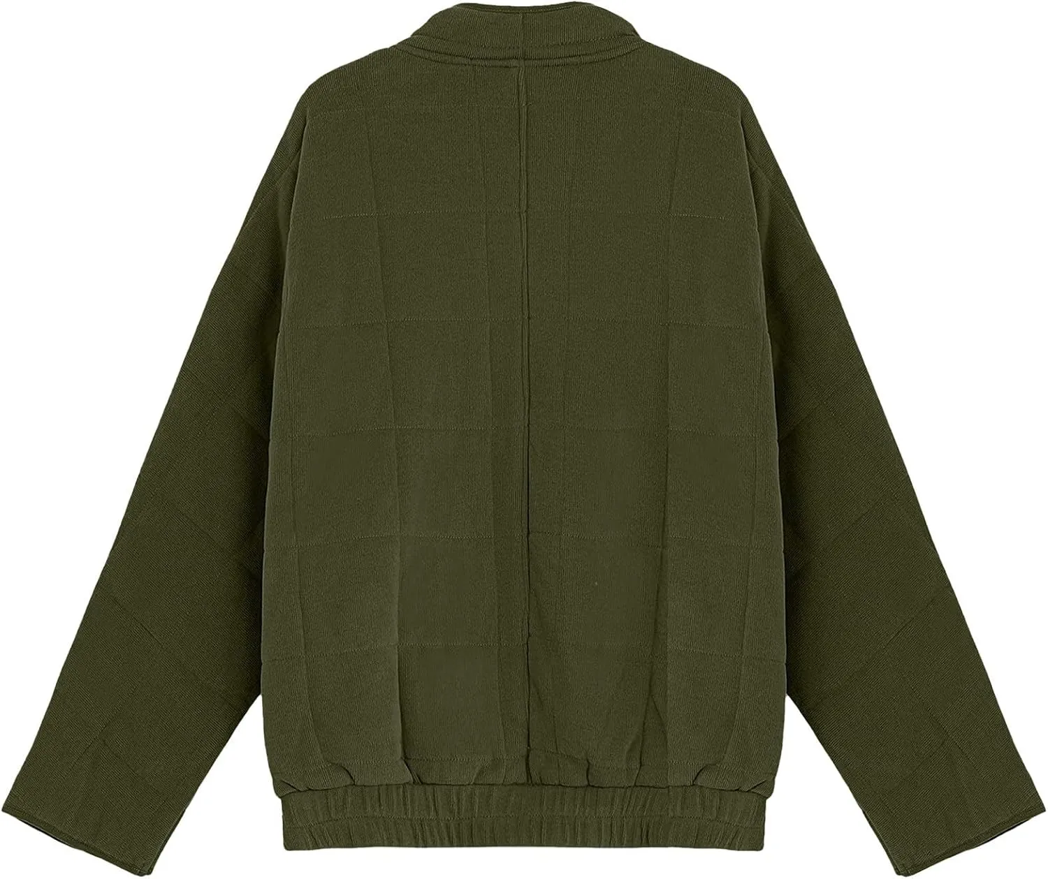 2024 Pure Color Zipper Coat for Womens Long Sleeve Stylish Overcoat Casual Loose Fitted Outwear Outdoor Winter Outfits