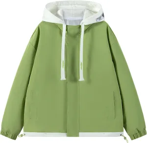 2024 Winter Drawstring Hooded With Pockets For Womens Fashion Solid Windproof Classic Lightweight Long Sleeve Coats