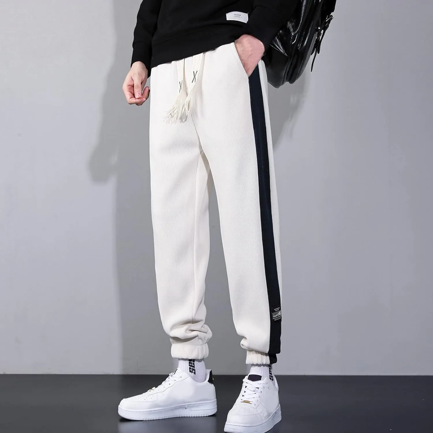 aihihe Sweatpants Mens Joggers Gym Cotton Pants for Men Jogger Big and Tall Men's Joggers Pants Gym Workout Pant Running