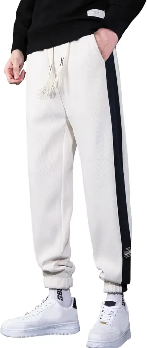 aihihe Sweatpants Mens Joggers Gym Cotton Pants for Men Jogger Big and Tall Men's Joggers Pants Gym Workout Pant Running