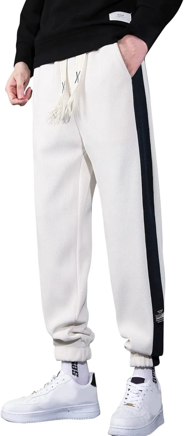 aihihe Sweatpants Mens Joggers Gym Cotton Pants for Men Jogger Big and Tall Men's Joggers Pants Gym Workout Pant Running