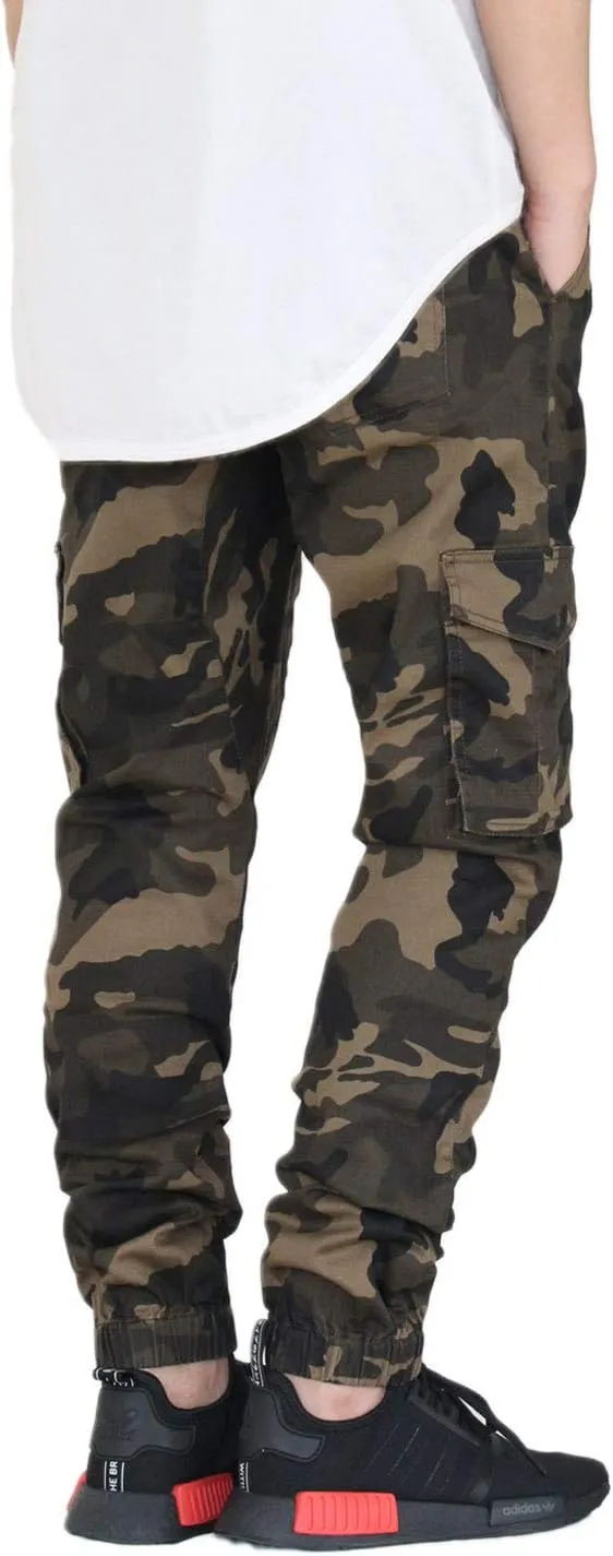 AIRNINE Men's Premium Twill Cargo Jogger Pants S-5XL