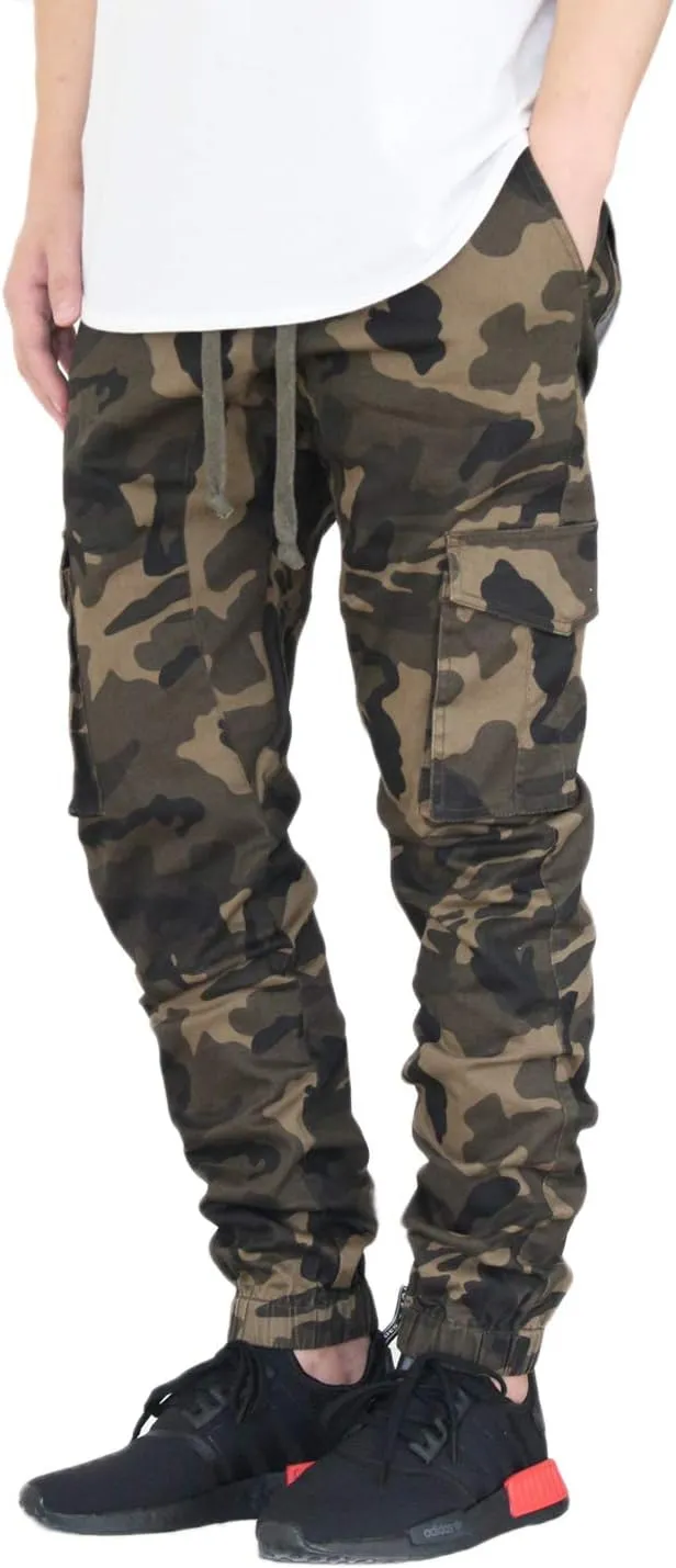 AIRNINE Men's Premium Twill Cargo Jogger Pants S-5XL