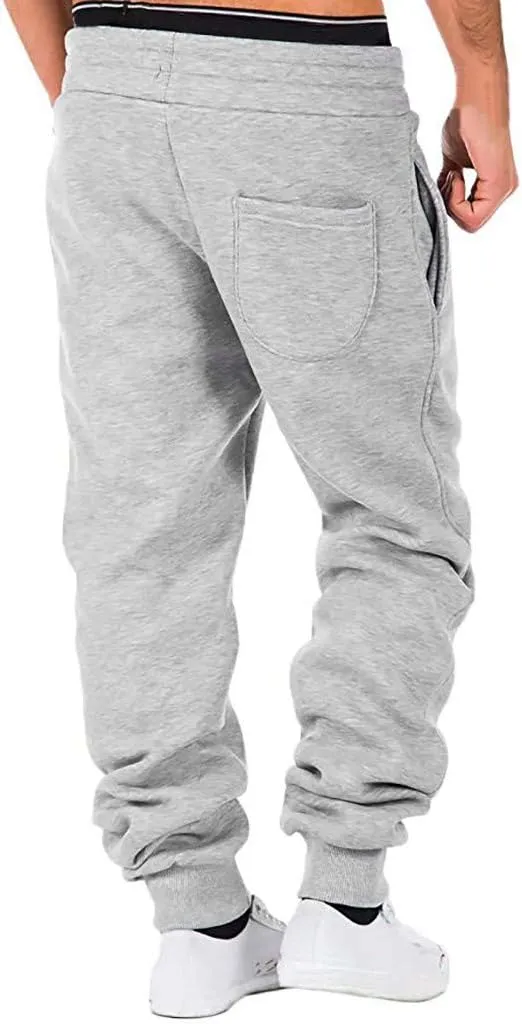Big and Tall Cargo Pants for Men Sweatpants for Men Pockets Rope Loose Sweatpant Cargo Pants for Men Straight Elastic