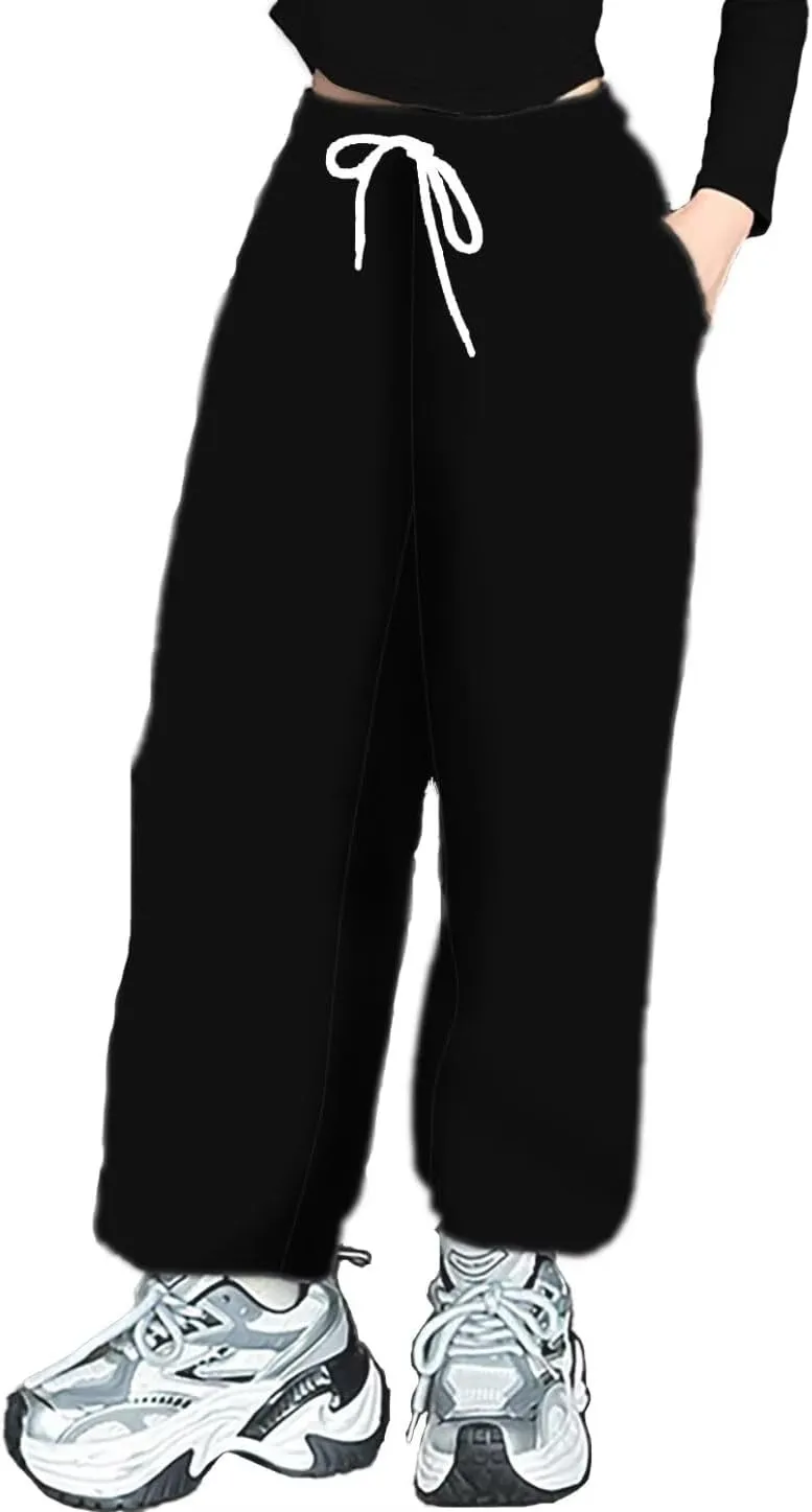 BINPAW Girls Casual Jogger 3D Printed Loose Lounge Sweatpants