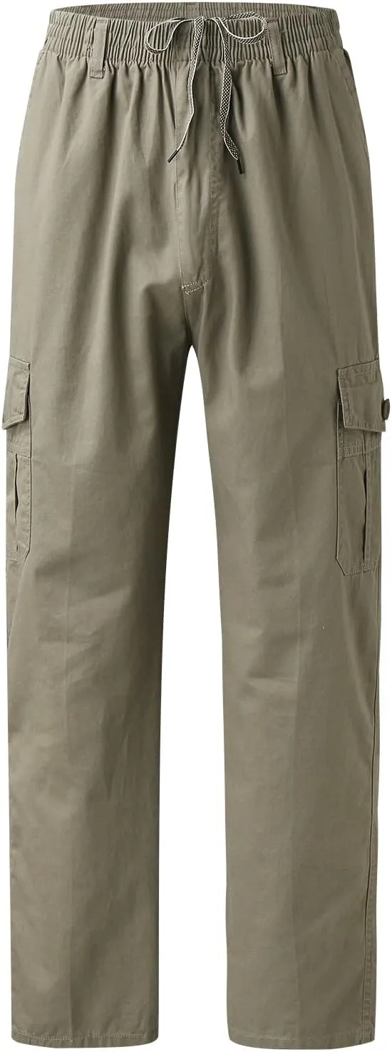 Cargo Pants for Men Big and Tall, Pants Men's Lightweight Relaxed Fit Cargo Pant Mens Work Hiking Ripstop Pants Cargo