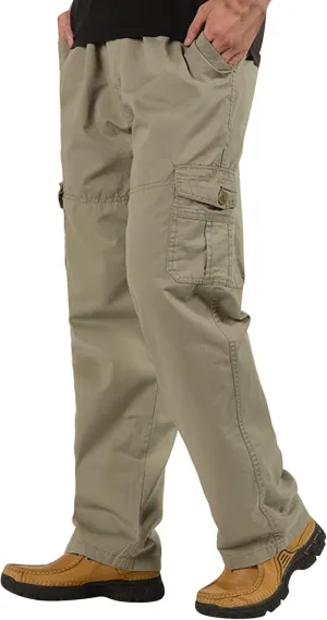 Cargo Pants for Men Big and Tall, Pants Men's Lightweight Relaxed Fit Cargo Pant Mens Work Hiking Ripstop Pants Cargo