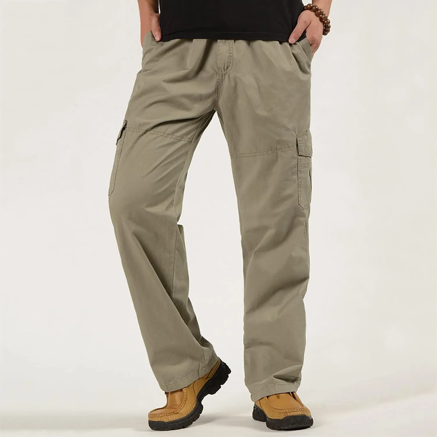 Cargo Pants for Men Big and Tall, Pants Men's Lightweight Relaxed Fit Cargo Pant Mens Work Hiking Ripstop Pants Cargo