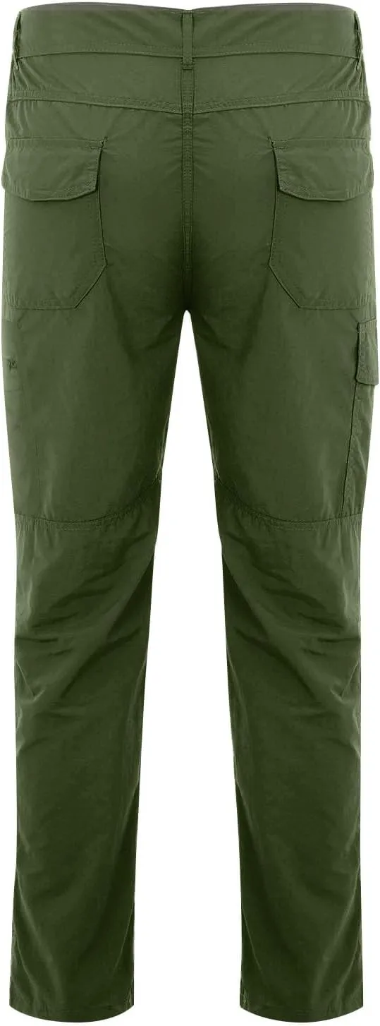 Cargo Pants for Men Lightweight Wild Outdoor Hiking Pants Waterproof Ripstop Tactical Work Pants with Multi Pockets