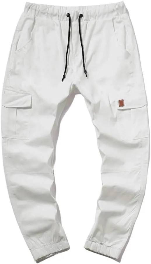 Cargo Pants For Men Mens Casual Pants Solid Drawstring Sport Jogger Cargo Pants Cargo Outdoor Hiking Trousers Panrts