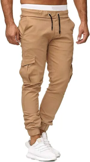 Cargo Pants For Men Mens Trendy Pants Solid Drawstring Sport Jogger Cargo Pants Cargo Outdoor Hiking Trousers Panrts