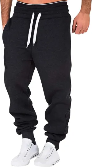 Cargo Pants for Men Relaxed Fit Mens Cargo Pants Multi-Pockets Outdoor Pants Men's Fleece Cargo Jogger Athletic Pants