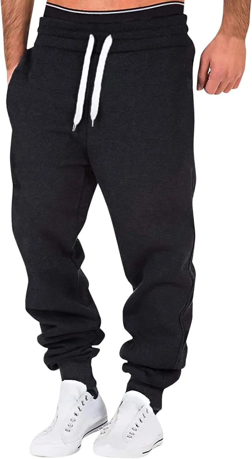 Cargo Pants for Men Relaxed Fit Mens Cargo Pants Multi-Pockets Outdoor Pants Men's Fleece Cargo Jogger Athletic Pants