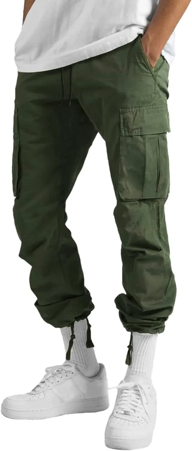 Cargo Pants for Men Relaxed Fit Mens Cargo Pants Sport Pants Drawstring Sports Trousers for Men Mens Cargo Sweatpants