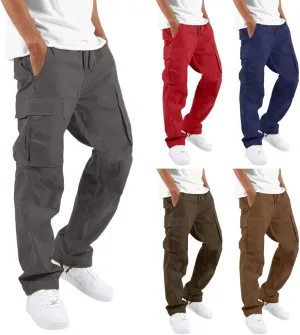 Cargo Pants for Men Relaxed Fit Mens Cargo Pants Sport Pants Drawstring Sports Trousers for Men Mens Cargo Sweatpants