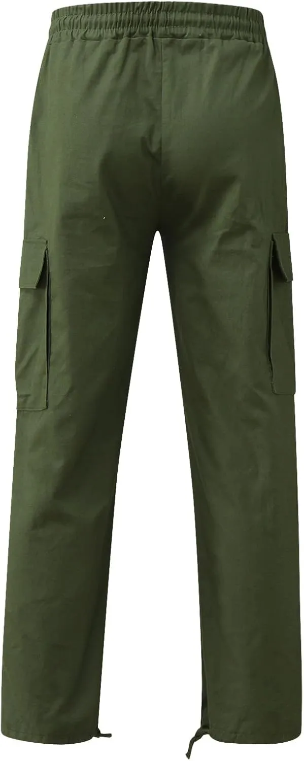 Cargo Pants for Men Relaxed Fit Mens Cargo Pants Sport Pants Drawstring Sports Trousers for Men Mens Cargo Sweatpants