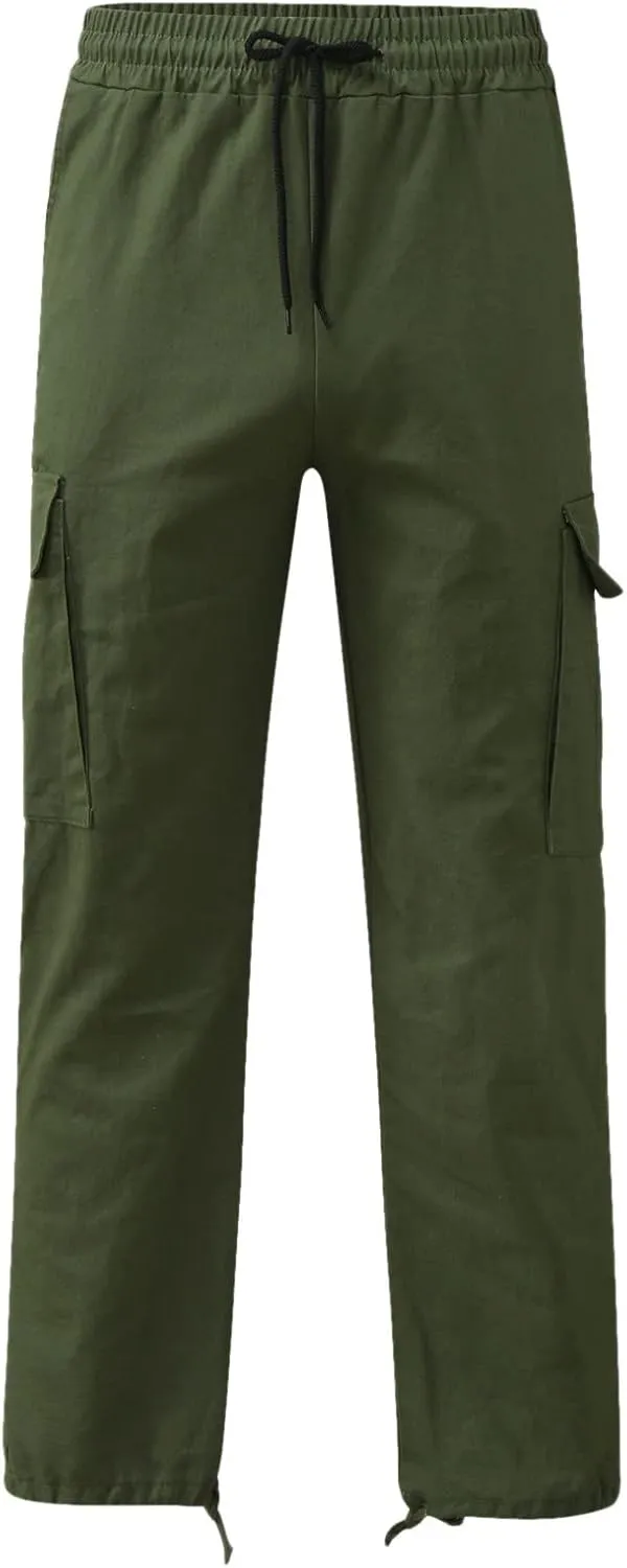 Cargo Pants for Men Relaxed Fit Mens Cargo Pants Sport Pants Drawstring Sports Trousers for Men Mens Cargo Sweatpants