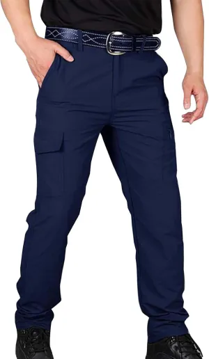 Cargo Pants for Men Ripstop Flex Camo Tactical Waterproof Pants Slim Fit Multi-Pocket Durable Cargo Pants Work Pants