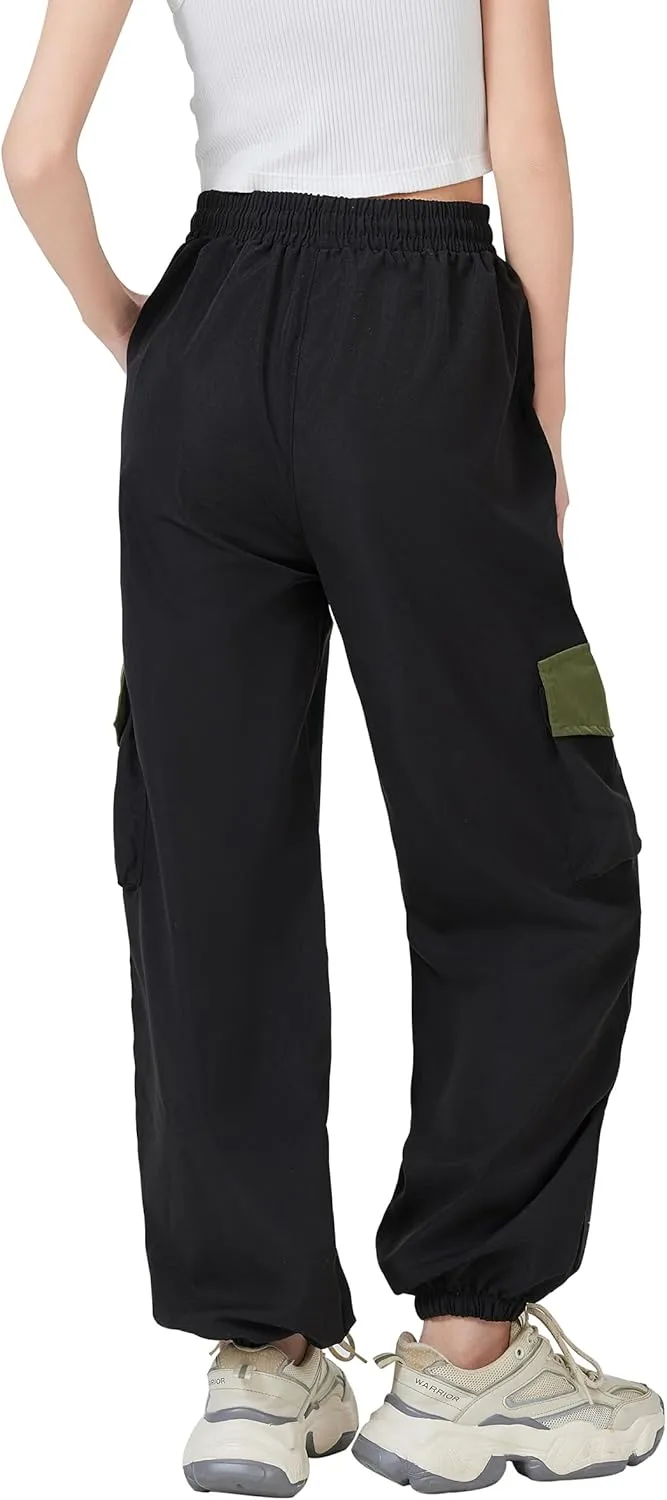 Cargo Patchwork Pants Women Baggy Techwear Joggers Cargo Pants Women