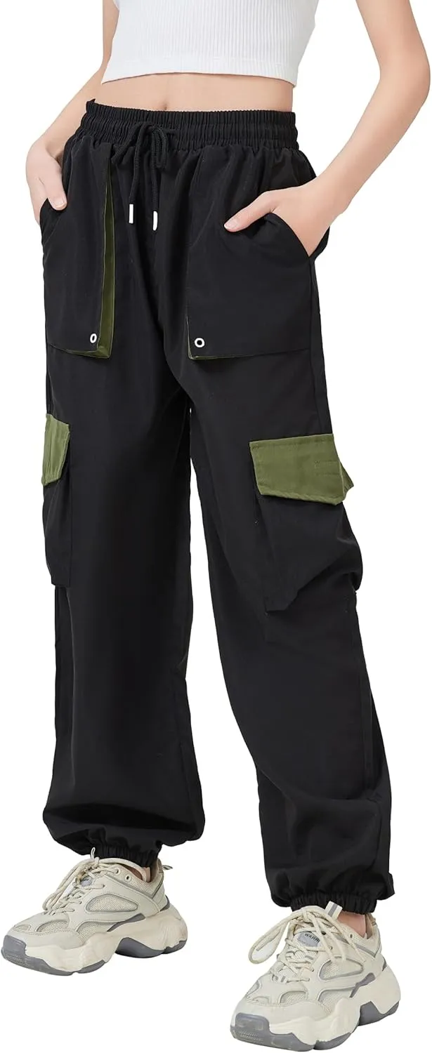 Cargo Patchwork Pants Women Baggy Techwear Joggers Cargo Pants Women