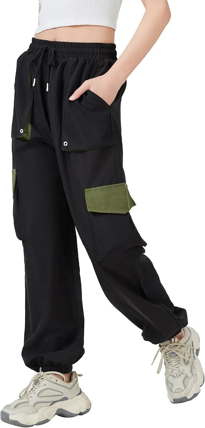 Cargo Patchwork Pants Women Baggy Techwear Joggers Cargo Pants Women