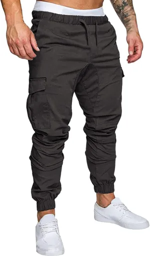 Cargo Sweatpants for Men Mens Lounge Pants Men Casual Cargo Pants Hiking Pants Workout Joggers Men's Reflective Cargo