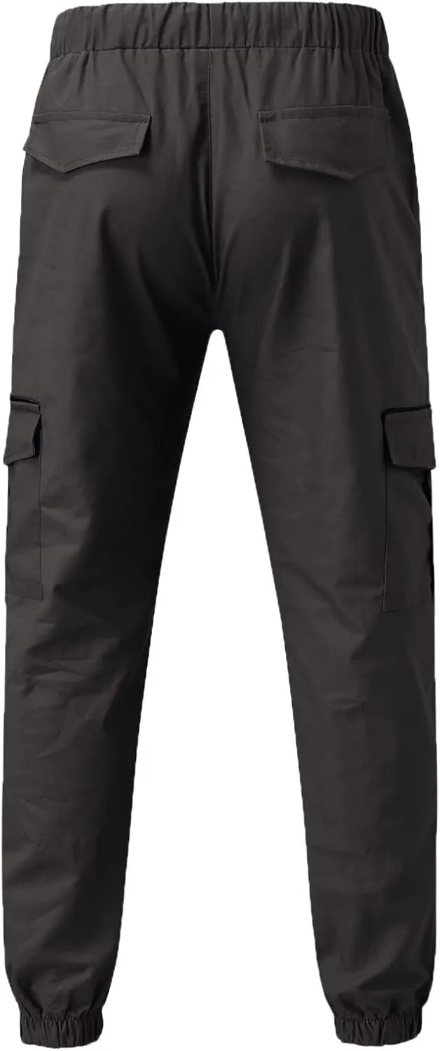 Cargo Sweatpants for Men Mens Lounge Pants Men Casual Cargo Pants Hiking Pants Workout Joggers Men's Reflective Cargo
