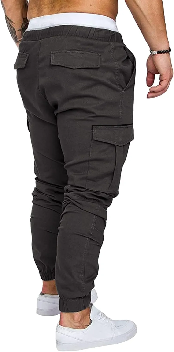Cargo Sweatpants for Men Mens Lounge Pants Men Casual Cargo Pants Hiking Pants Workout Joggers Men's Reflective Cargo