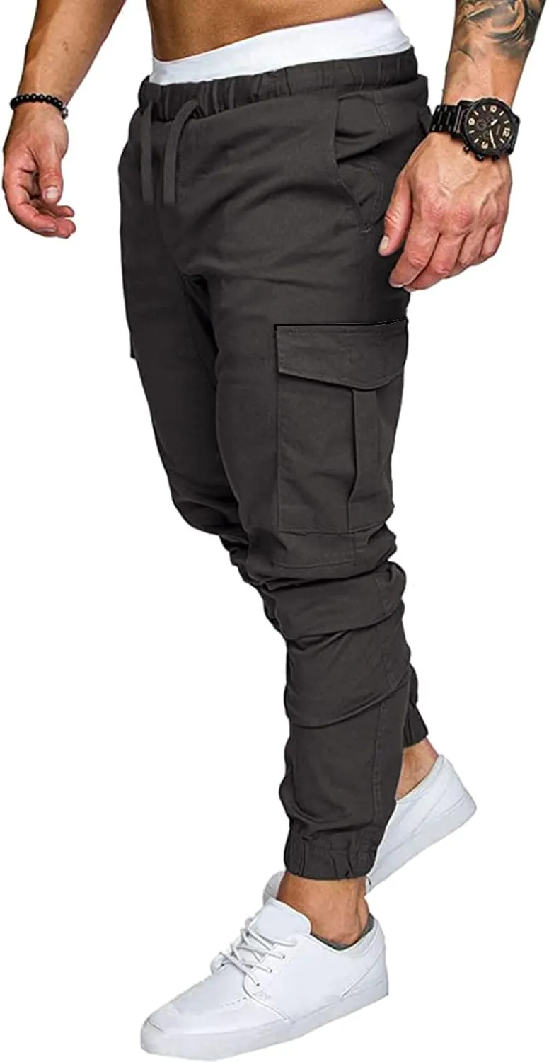 Cargo Sweatpants for Men Mens Lounge Pants Men Casual Cargo Pants Hiking Pants Workout Joggers Men's Reflective Cargo