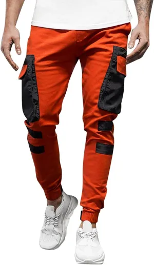 Cargo Sweatpants for Men Mens Lounge Pants Pants with Elastic Drawstring Waist Men's Jogger Pants Baggy Goth Techwear