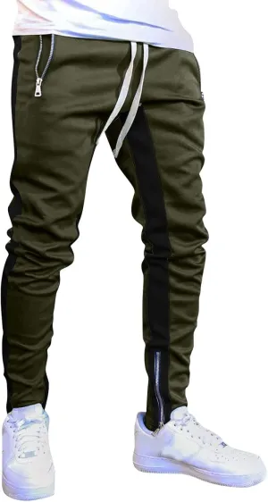 Cargo Sweatpants for Men Tactical Pants Lightweight Hiking Workout Jogger Mens Streetwear Reflective Tactical Track