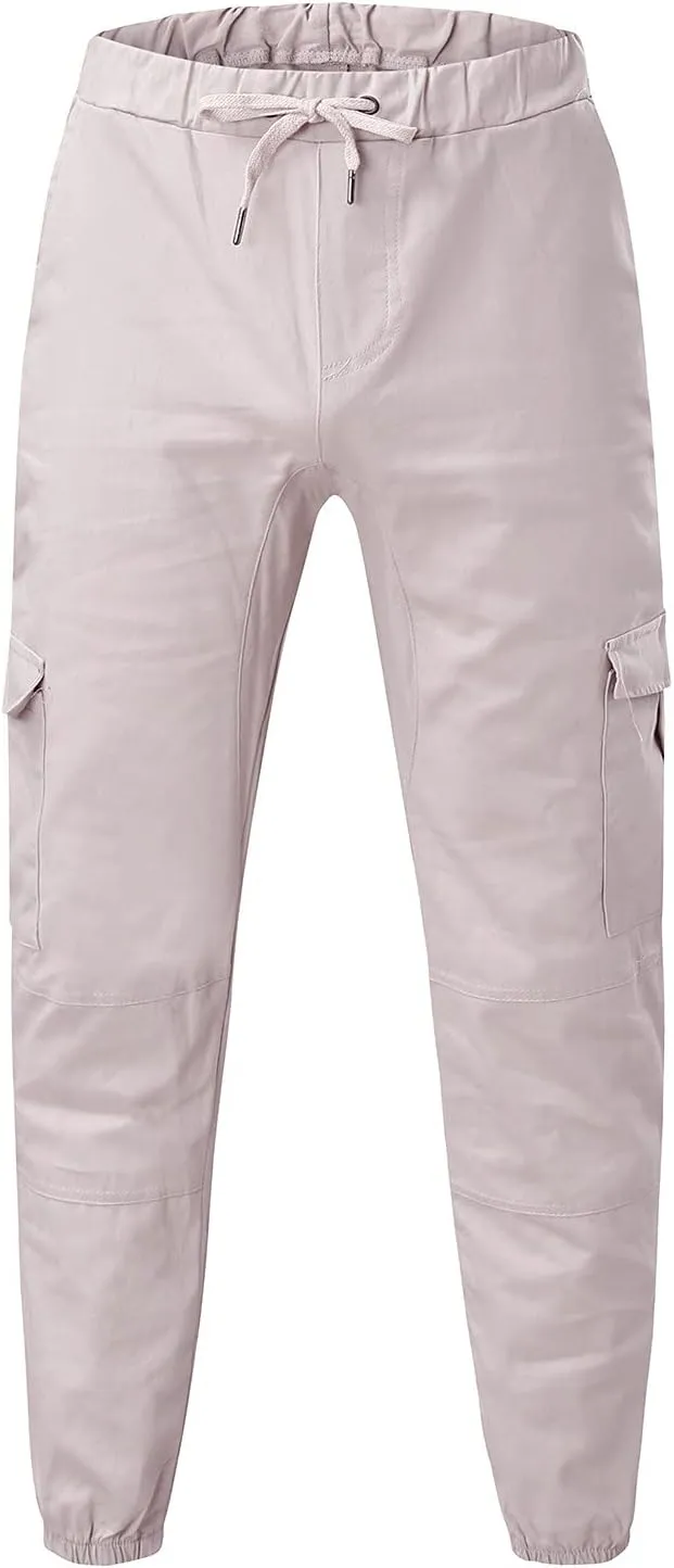 Cargo Sweatpants for Men Workout Trousers Casual Cargo Pants Fleece Joggers Sweat Pants for Men Mens Cargo Sweatpants