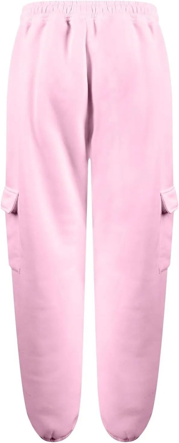 Cargo Sweatpants for Women High Waisted Baggy Fleece Lined Joggers Casual Running Athletic Thermal Workout Pants