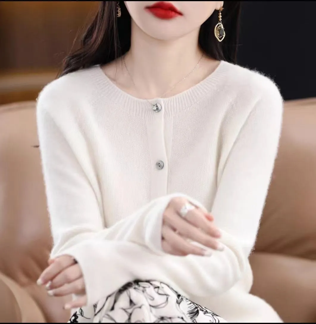 Cashmere Cardigans for Women，Cashmere Cardigan，Cashmere Sweater Women，V Neck Knit Button Front Casual Trendy Tops