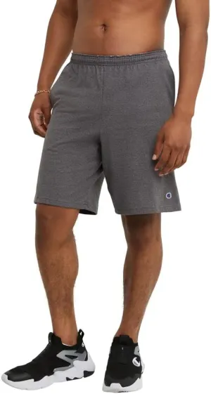 Champion Men's Shorts, Classic Cotton Jersey Athletic Shorts, 9", Long Gym Shorts, Men's Workout Shorts