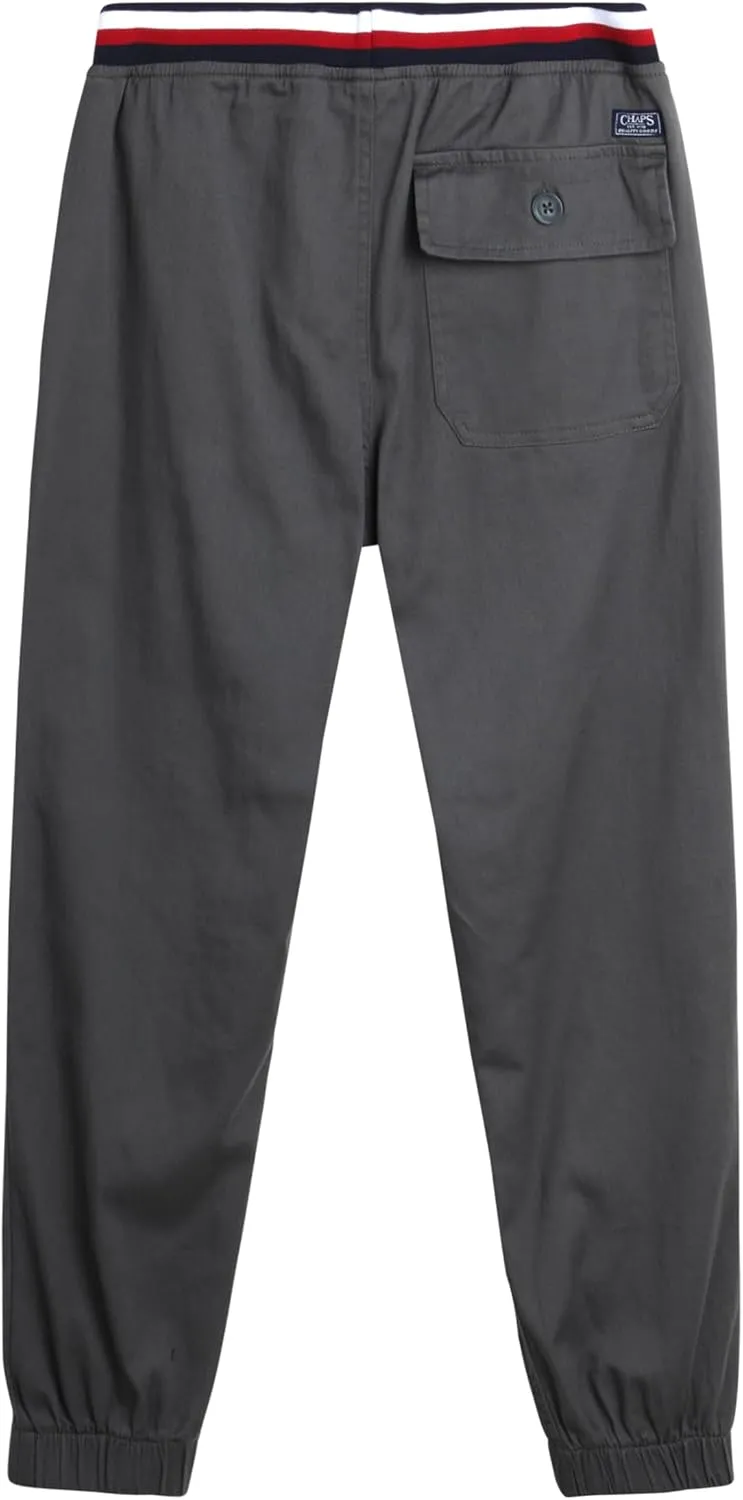 Chaps Boys' Pants - Pull On Stretch Twill Jogger Pants - Casual Pants for Boys (8-20)
