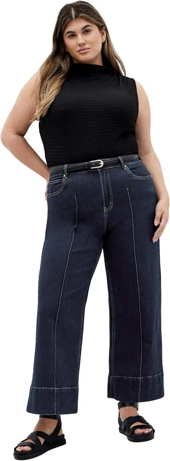 City Chic Women's Plus Size Jean - Harley Millie Crop