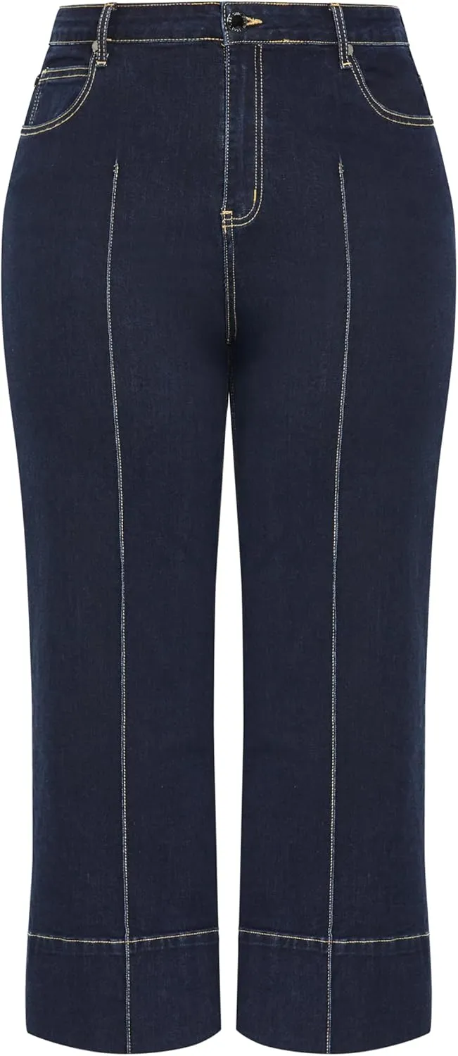 City Chic Women's Plus Size Jean - Harley Millie Crop