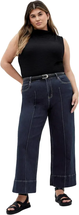 City Chic Women's Plus Size Jean - Harley Millie Crop