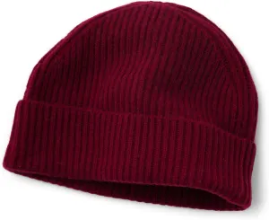 Fishers Finery Men's 100% Pure Cashmere Ribbed Cuffed Hat; Ultra Plush