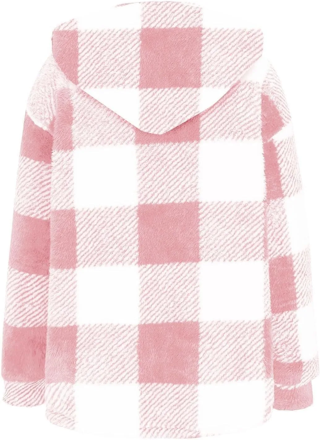 Fleece Jackets for Women 2024 Winter Full Zip Hooded Jacket Plus Size Fuzzy Coats with Pockets Casual Warm Coats