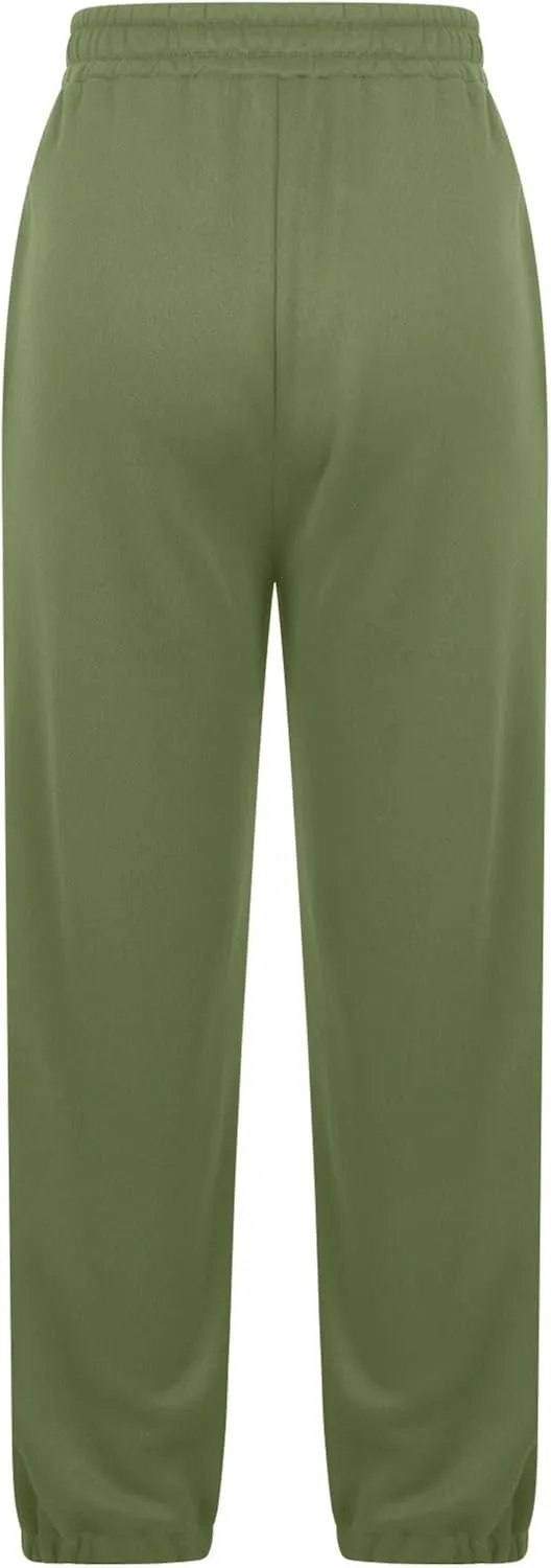 Fleece Sweatpants for Women Drawstring High Waisted Joggers Pants Baggy Comfy Soft Workout Lounge Trouser W/Pockets