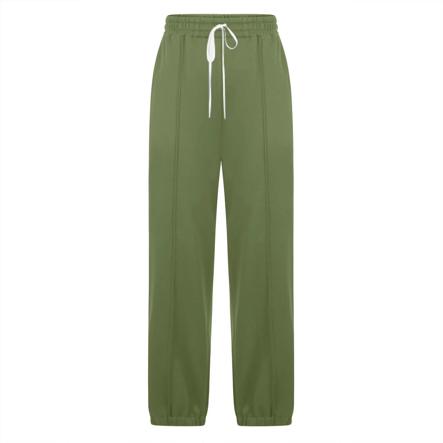 Fleece Sweatpants for Women Drawstring High Waisted Joggers Pants Baggy Comfy Soft Workout Lounge Trouser W/Pockets