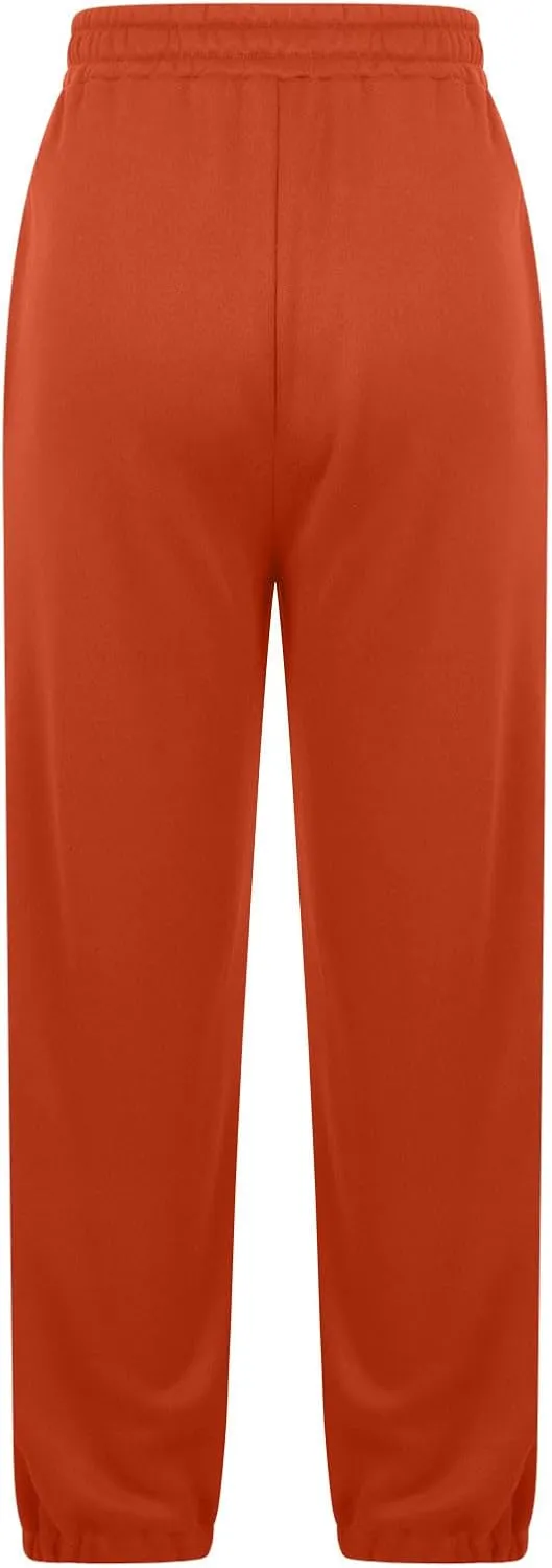 Fleece Sweatpants for Women Drawstring High Waisted Joggers Pants Baggy Comfy Soft Workout Lounge Trouser W/Pockets