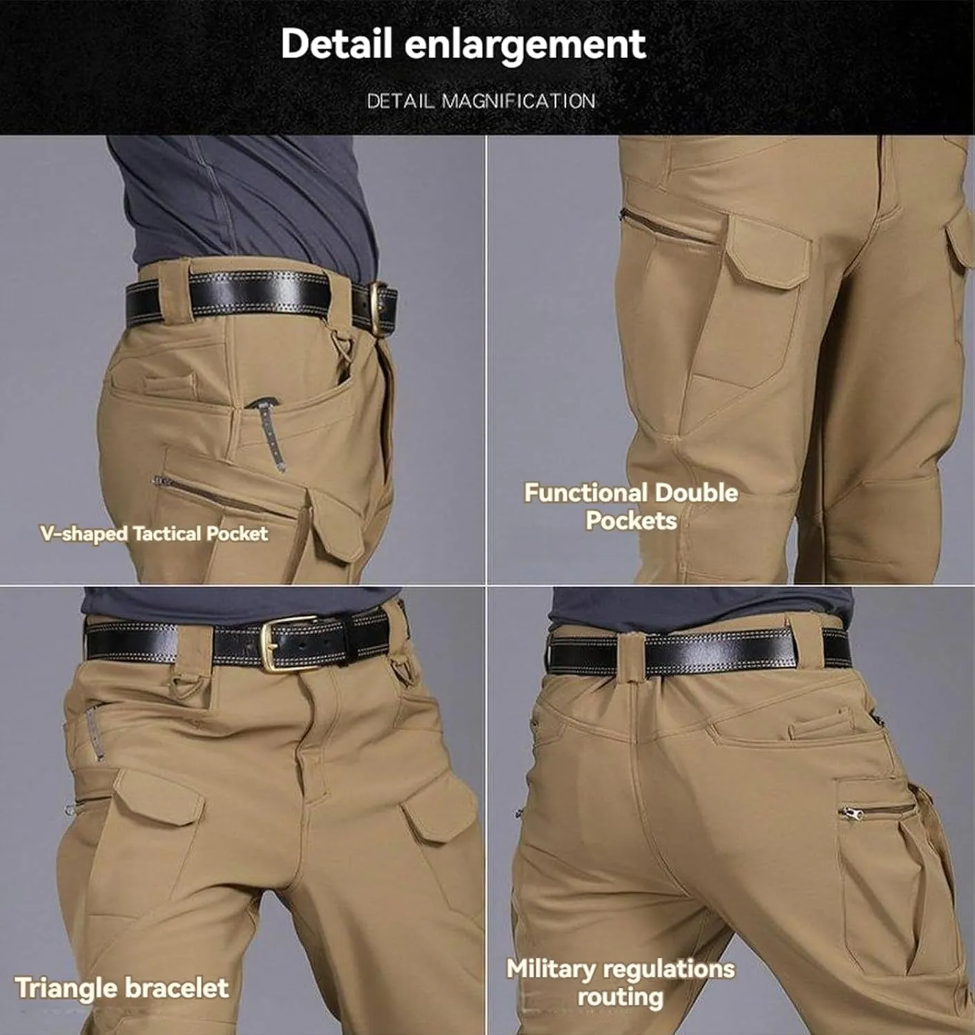 Flexcamo - Tactical Waterproof Pants, Flex Camo Cargo Pants for Men,Mens Cargo Pants Water