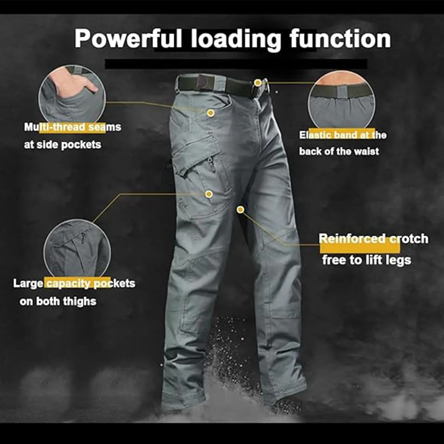 Flexcamo - Tactical Waterproof Pants, Flex Camo Cargo Pants for Men,Mens Cargo Pants Water