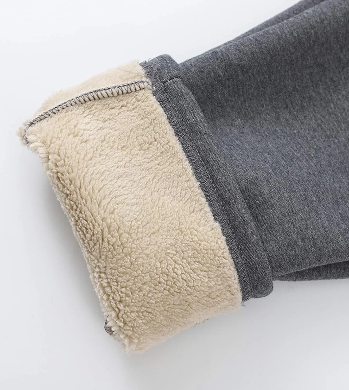 Flygo Women's Winter Warm Athletic Track Fleece Joggers Pants Sherpa Lined Sweatpants