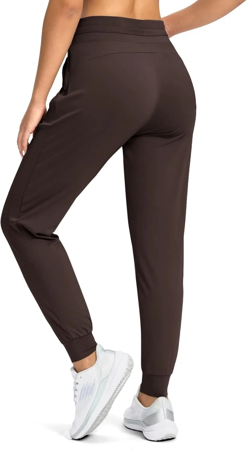 G Gradual Women's Joggers Pants with Zipper Pockets High Waisted Athletic Tapered Sweatpants for Women Workout Lounge
